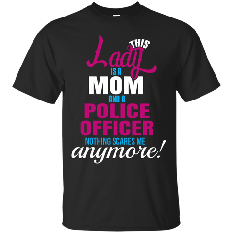 This Lady Is A Mom And A Police Officer Occupation T-shirt_black=