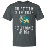 Rotation Of The Earth Funny Science Teacher T-Shirt_Black