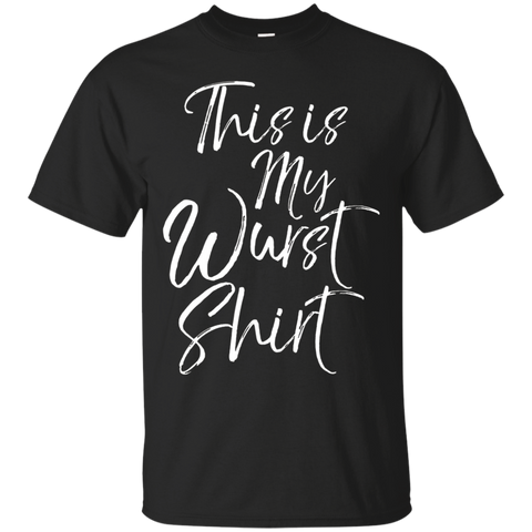 This is my Wurst Shirt Funny German Bratwurst Food Pun Tee_Black