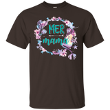 Mermama Shirt Funny Mama Mermaid Tshirt For Mother_Black