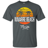 Navarre Beach Florida Vintage T Shirt Retro Beach Style_Black
