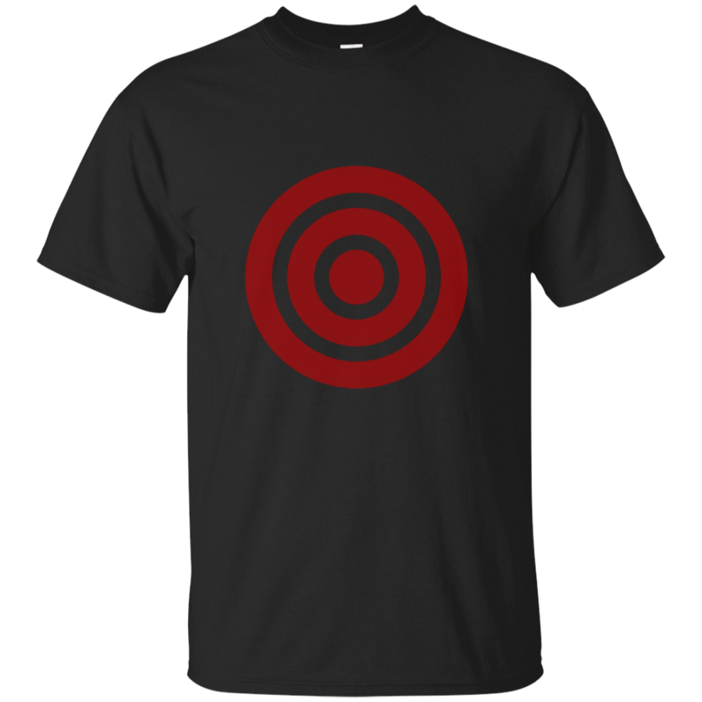 Red Target Bulls Eye T-Shirt_Black