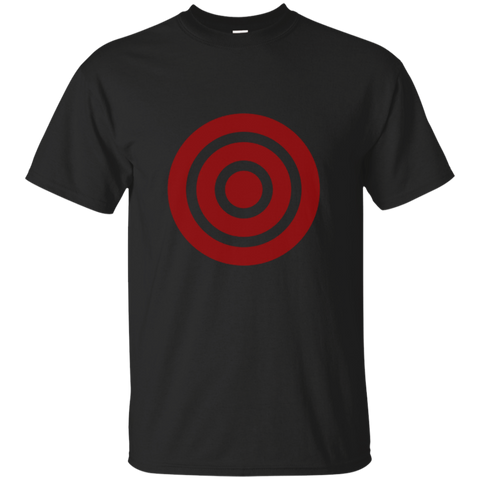 Red Target Bulls Eye T-Shirt_Black