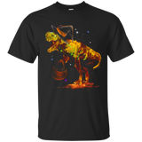 Colorful Funny Halloween T-rex Dinosaur Witch T-shirt_black=