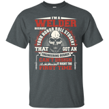 I'm A Welder T-shirt Skull Old Style