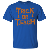 Teacher Halloween Shirt Trick Or Teach T-shirt_black=