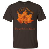 A Fall Breeze Brings Autumn Leaves T-shirt_black