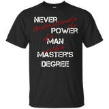 Man Masters Degree Graduation Or Career Tee_black=