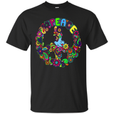PEACE SIGN - CLASSIC FIT HIPPIE T SHIRT_Black