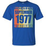 Legends Born In September 1977 T-shirt 40th Birthday Gifts