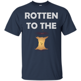 Punny T-shirts - Rotten To The Core - For Men and Boys_Black