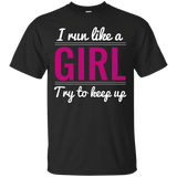 Running Girl Funny Women Youth Tshirt_black=