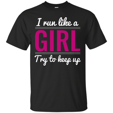 Running Girl Funny Women Youth Tshirt_black=