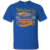 Writer's Block Your Imaginary Friends Won't Talk T Shirt_black=