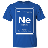Nebraska T Shirt Periodic Table Cornhusker State_Black
