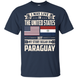 Paraguay lovers in usa shirt_Black