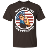 Rosie The Riveter Never The Less She Persisted T-Shirt_Black