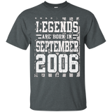 Legends Born In September 2006 Birthday Gift 11 Years Old_black=