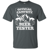 Official Campsite Beer Tester Camping Tshirt For Camper_Black