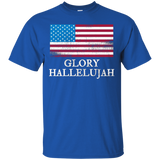 Glory Hallelujah American Flag T-shirt_black