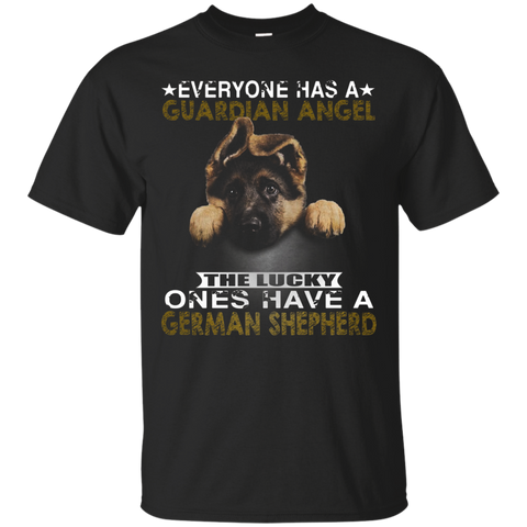 The Lucky Ones Have A German Shepherd Tshirt_Black