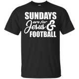 Sundays are for jesus & football shirt_Black