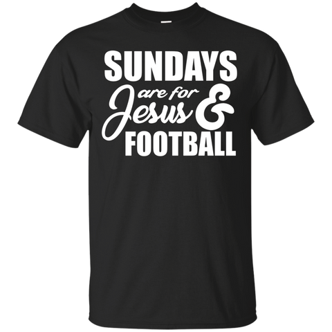 Sundays are for jesus & football shirt_Black