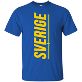 SVERIGE T-shirt Swedish Flag Tee Vacation Travel Souvenir_Black