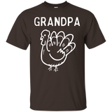 Grandpa Turkey Thanksgiving Family Tshirt For Group Photo_black