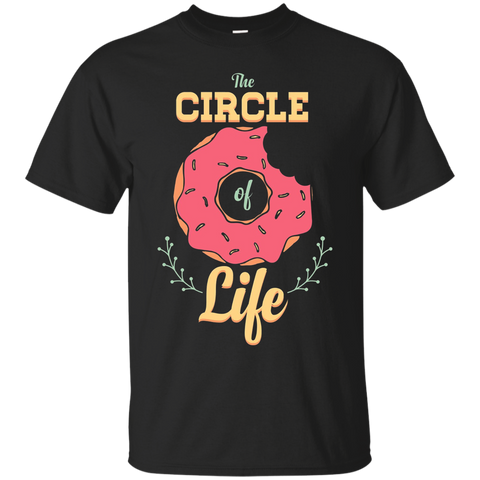 Donut The Circle Of Life- Funny Donut Lovers Gift T-shirt_black