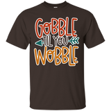 Gobble Till You Wobble Thanksgiving T Shirt_black