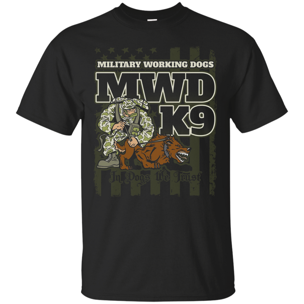 Military Working Dogs K9 Unit T shirt_Black