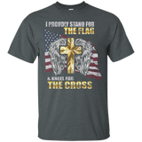 American Flag I Stand For The Flag Christian Patriotic Shirt_black