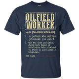 Oilfield Worker Dictionary Term T-Shirt_Black