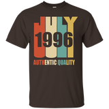 Retro July 1996 T-Shirt 21 yrs old Bday 21st Birthday Tee_Black
