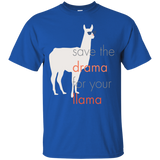 Save the Drama For Your Llama Funny Llama Shirts For Kids_Black