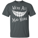 We're All Mad Here T-shirt Cat Lovers_Black