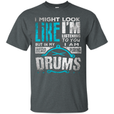 In My Head I'm Playing My Drums T Shirt Gift For Drummers