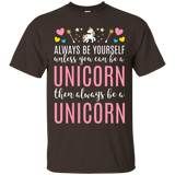 Women's Always Be Yourself Unless You Can Be a Unicorn Shirt_Black