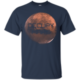 Occupy Mars Funny Science - Men Women T Shirt_Black