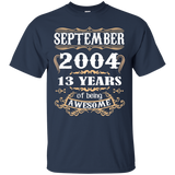 September 2004 - 13th Birthday Gifts Funny Tshirt_Black