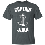 Captain Juan T-shirt Personalized Boat Captain Shirt_black=