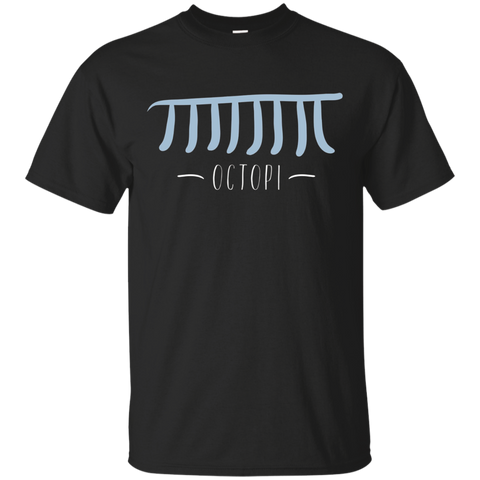 Octopi Punny Octopus Pi Maths T-Shirt_Black