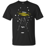 Mythical Alien Flying Saucer TShirt Evidence Paranormal_Black