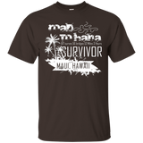 Road to Hana Survivor Maui Hawaii Tee Shirt_Black