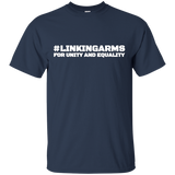 #linkingarms Linking Arms For Unity Equality Flag T-shirt_black