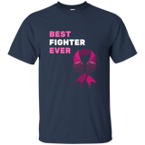 Best Fighter Ever Fight Breast Cancer Pink Shirt_black=