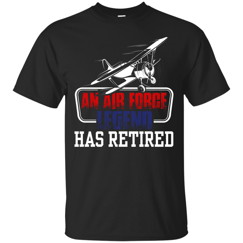 Cool T Shirt For Air Force. Retirement Gifts For Grandad_black