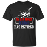 Cool T Shirt For Air Force. Retirement Gifts For Grandad_black