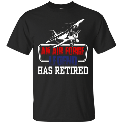 Cool T Shirt For Air Force. Retirement Gifts For Grandad_black